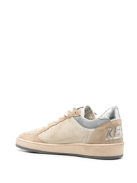 GOLDEN GOOSE Ball Star Two-Tone Suede Sneakers With Laminated Leather Star Women