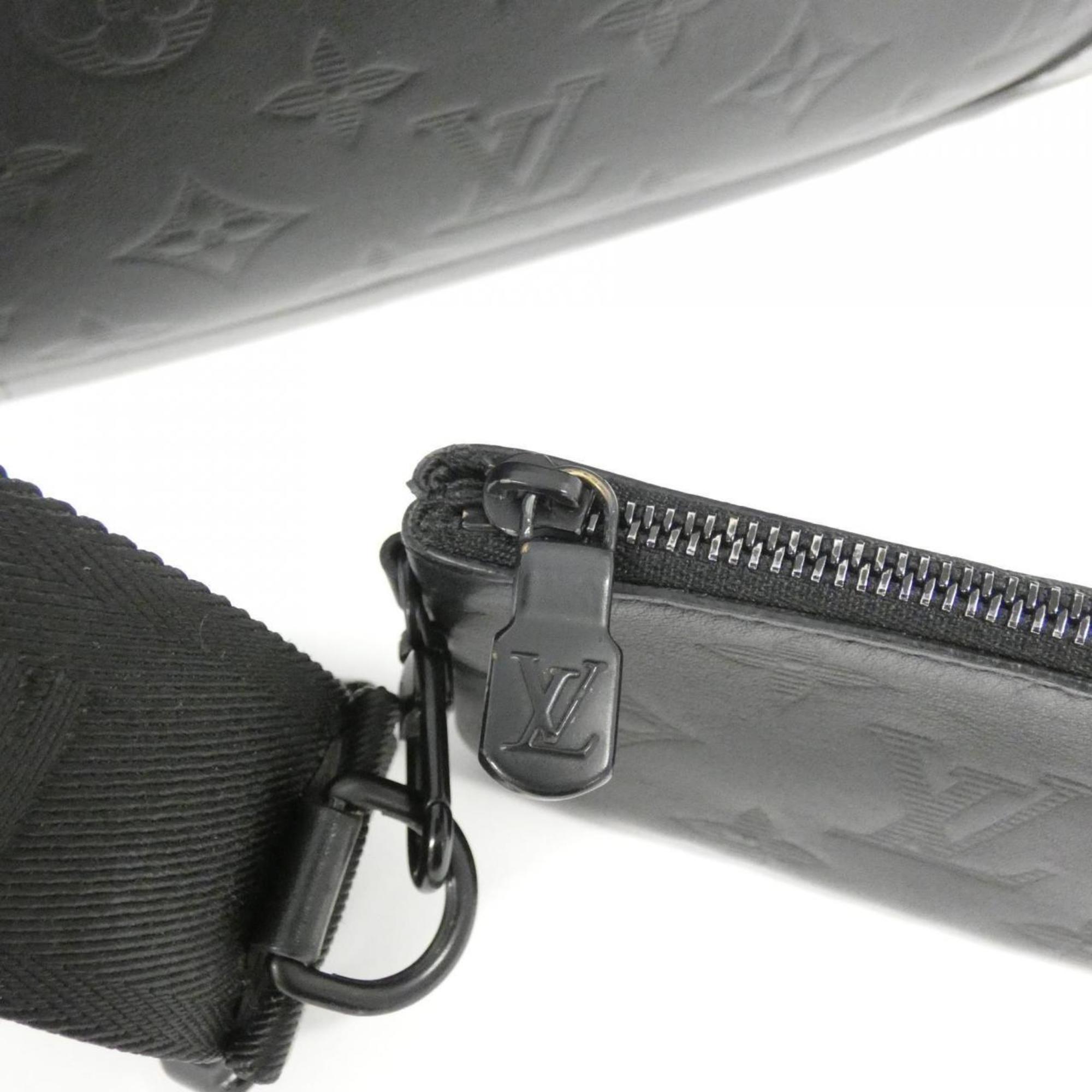 Louis Vuitton Duo Messenger Black Leather Shoulder Bag (Pre-Owned)