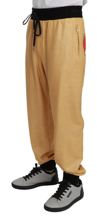 Dolce & Gabbana Dolce & Gabbana Gold Year Of The Pig Cotton Mens Men's Pants
