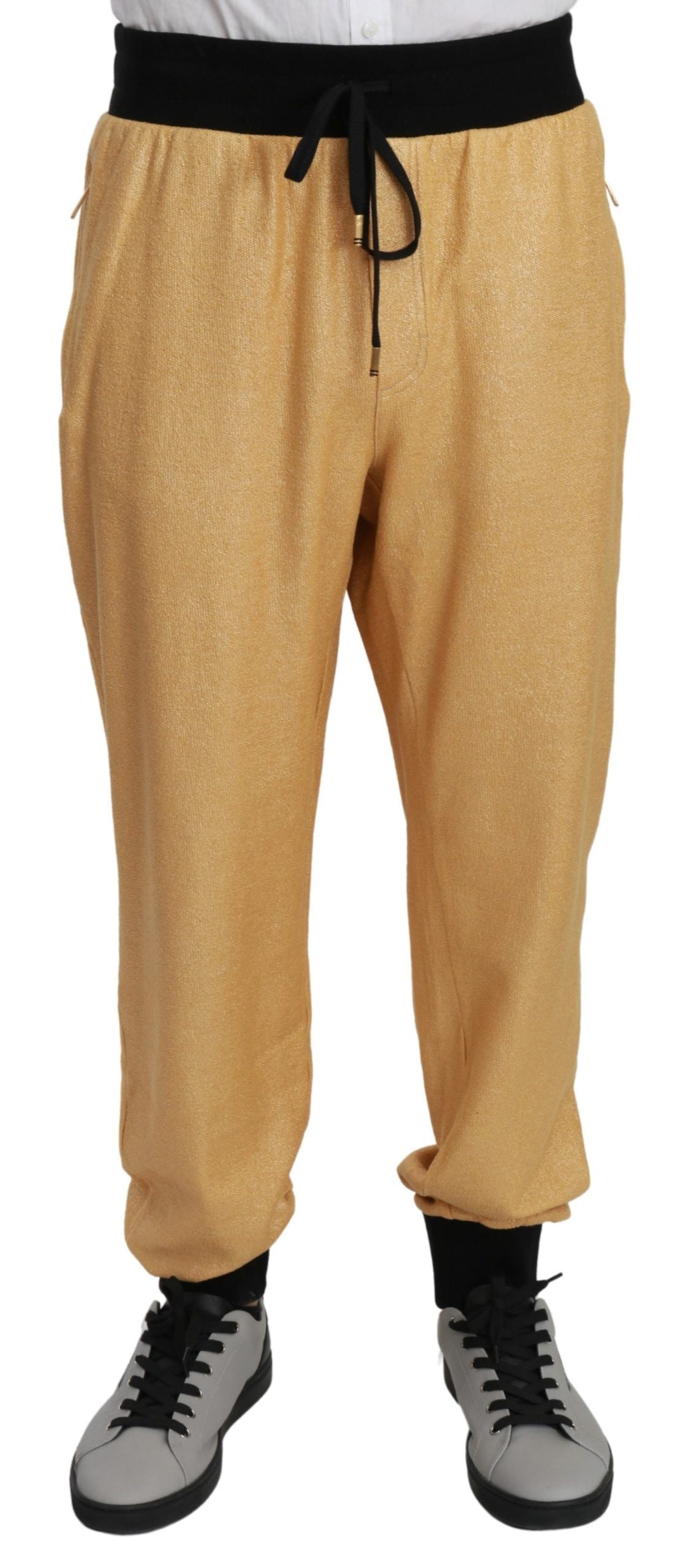 Dolce & Gabbana Dolce & Gabbana Gold Year Of The Pig Cotton Mens Men's Pants