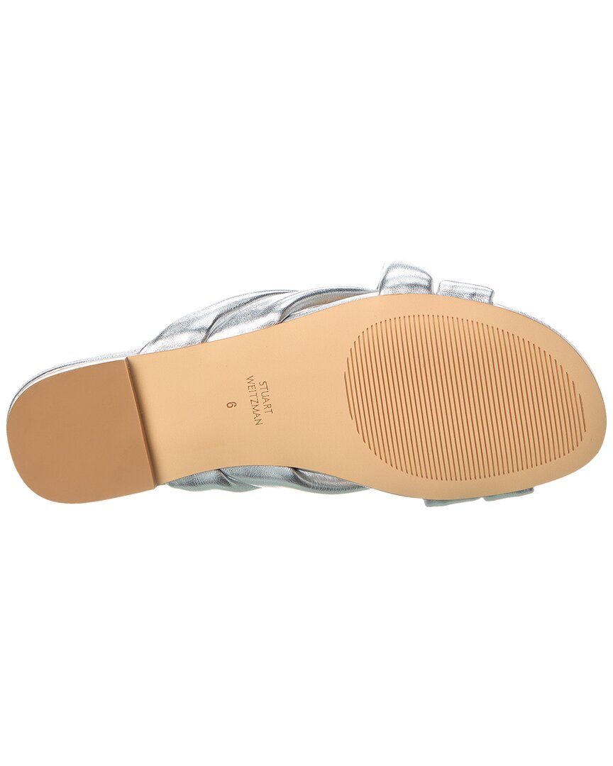Stuart Weitzman Crossover Leather Slide