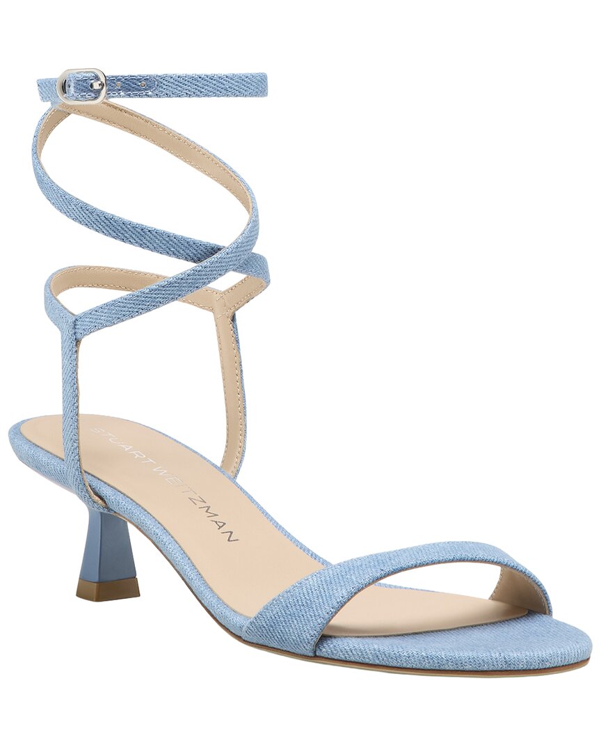 Stuart Weitzman Stuart Weitzman Nudist Wrap 50 Denim Sandal