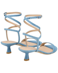 Stuart Weitzman Stuart Weitzman Nudist Wrap 50 Denim Sandal