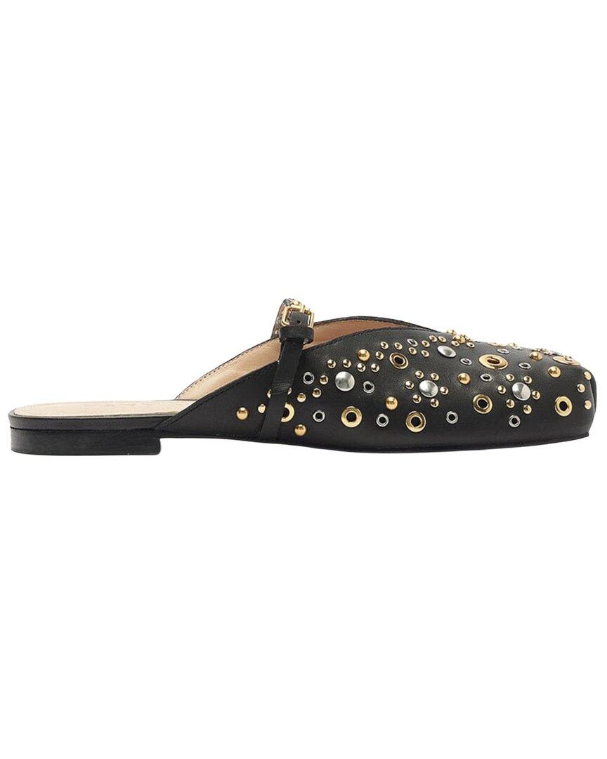 FARM Rio Farm Rio Studded Square Toe Leather Ballerina Flat
