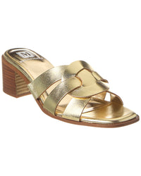 M By Bruno Magli Aria Leather Sandals Gold 9