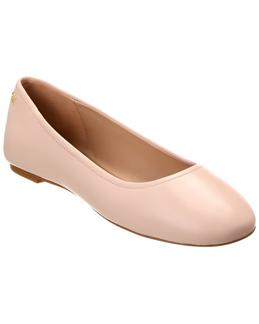 Stuart Weitzman Nadine Leather Flat Pink