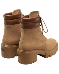 Stuart Weitzman Stuart Weitzman Soho Lace-Up Suede Bootie