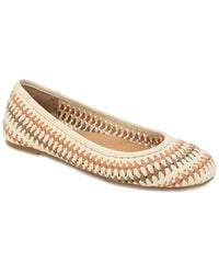 Gentle Souls By Kenneth Cole Mable Leather-Trim Flat