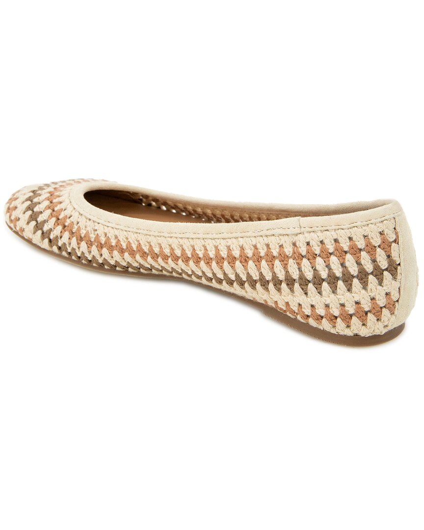 Gentle Souls By Kenneth Cole Mable Leather-Trim Flat