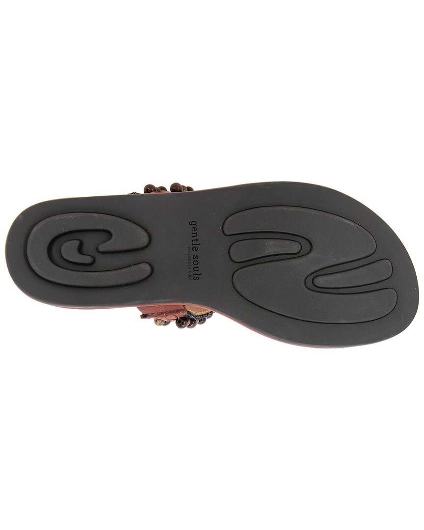Gentle Souls By Kenneth Cole Lentini Bead Leather Sandal