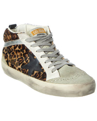 Golden Goose Mid Star Haircalf & Leather Sneaker