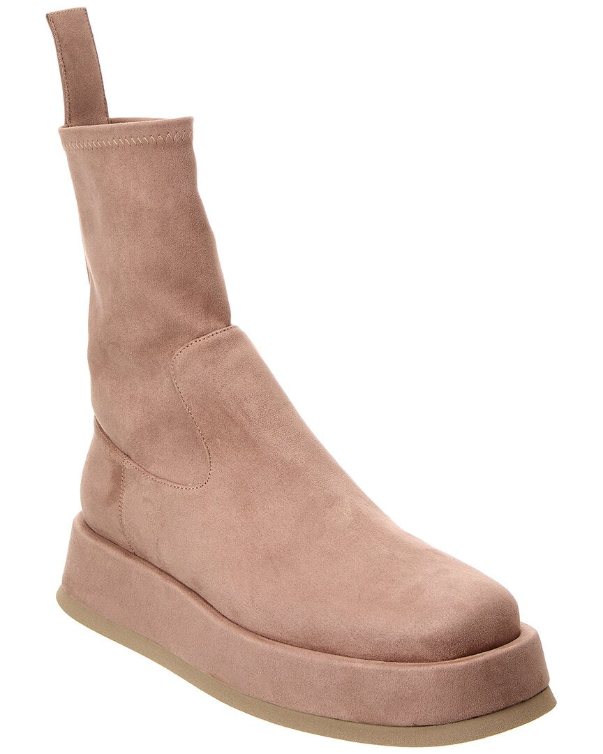 Gia Borghini Rosie 22 Suede Platform Boot Brown Multi