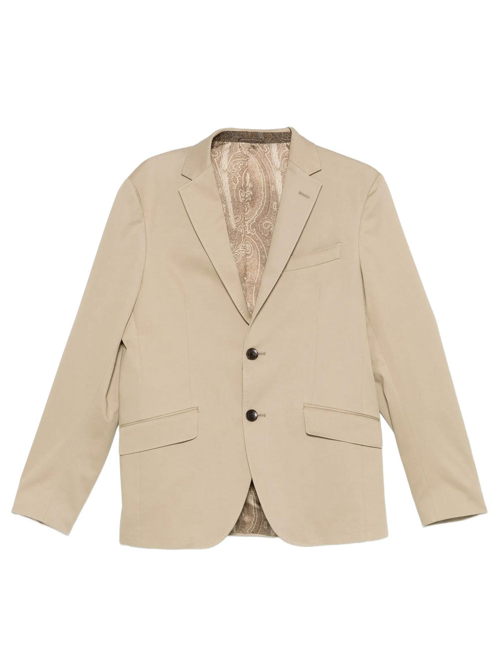Etro Men Roma Single-Breasted Cotton Blazer