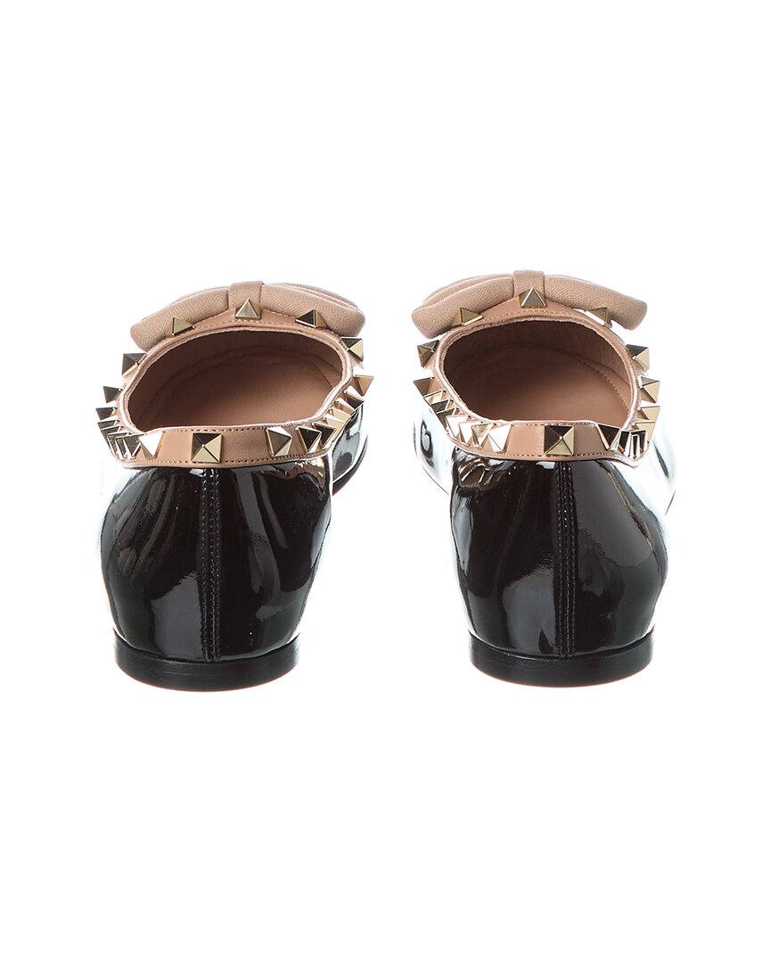 Pre-Owned Valentino Rockstud Patent Ballerina Flat (Authentic Pre-Loved)
