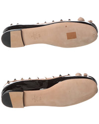 Pre-Owned Valentino Rockstud Patent Ballerina Flat (Authentic Pre-Loved)