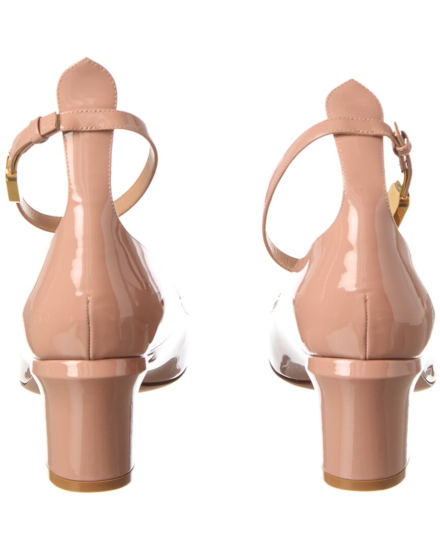 Pre-Owned Valentino Vlogo Tan-Go 60 Patent Pump (Authentic Pre-Loved)