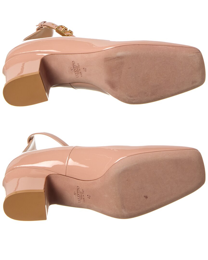 Pre-Owned Valentino Vlogo Tan-Go 60 Patent Pump (Authentic Pre-Loved)