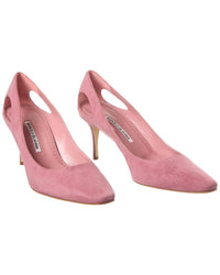 Pre-Owned Manolo Blahnik Toplaca 70 Suede Pump (Authentic Pre-Loved)