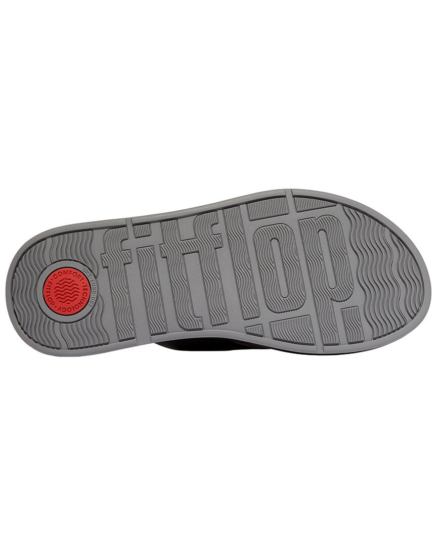 Fitflop F-Mode Beaded Chain Leather Toe Post Sandal