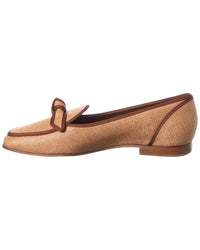 Alexandre Birman Grosgrain Raffia Loafer