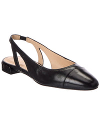 Stuart Weitzman Stuart Weitzman Sleek Leather Slingback Flat