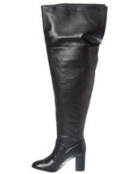 Schutz Terrance Block Leather Over-The-Knee Boot