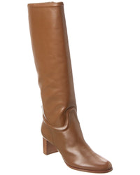 Alexandre Birman Lauren 60 Leather To-The-Knee Boot Brown Multi
