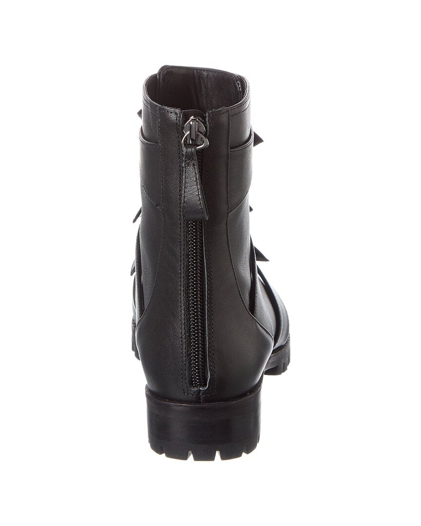 Alexandre Birman Lolita Leather Combat Bootie