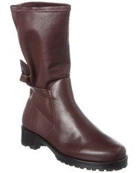 Alexandre Birman Clarita Motorcycle Leather Bootie 35 Red