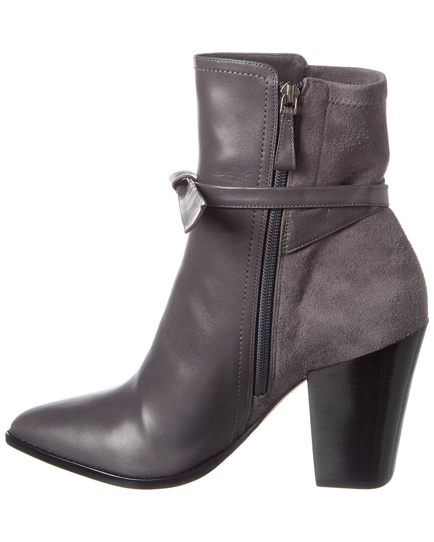 Alexandre Birman Clarita Tie 90 Leather & Suede Bootie