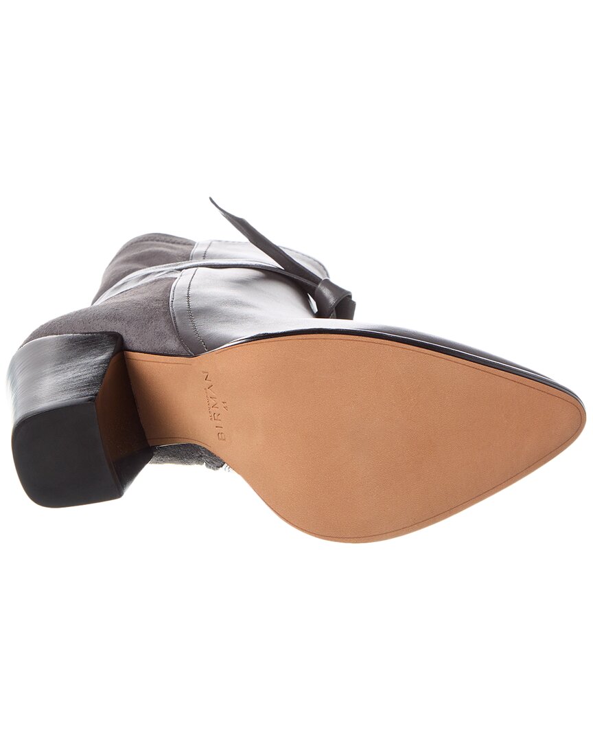 Alexandre Birman Clarita Tie 90 Leather & Suede Bootie