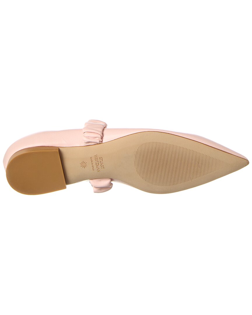 Stuart Weitzman Maxine Leather Ballet Flat
