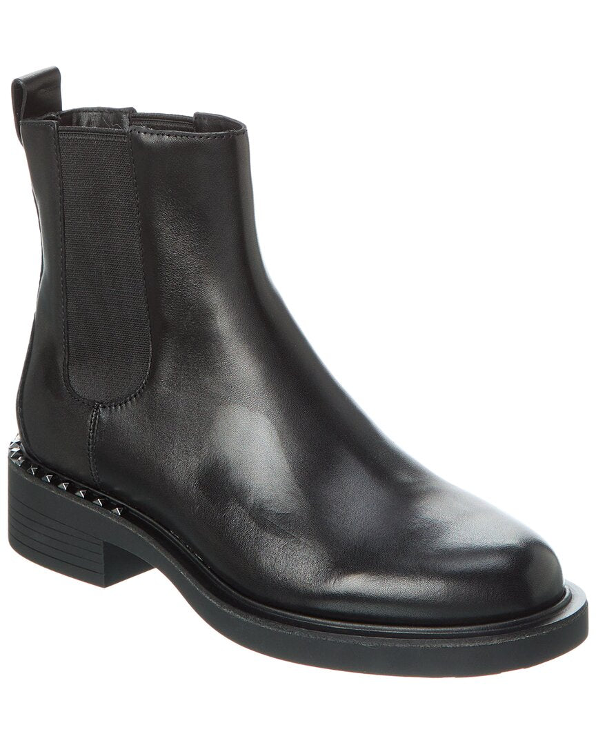 Ash Fancy Leather Bootie Black