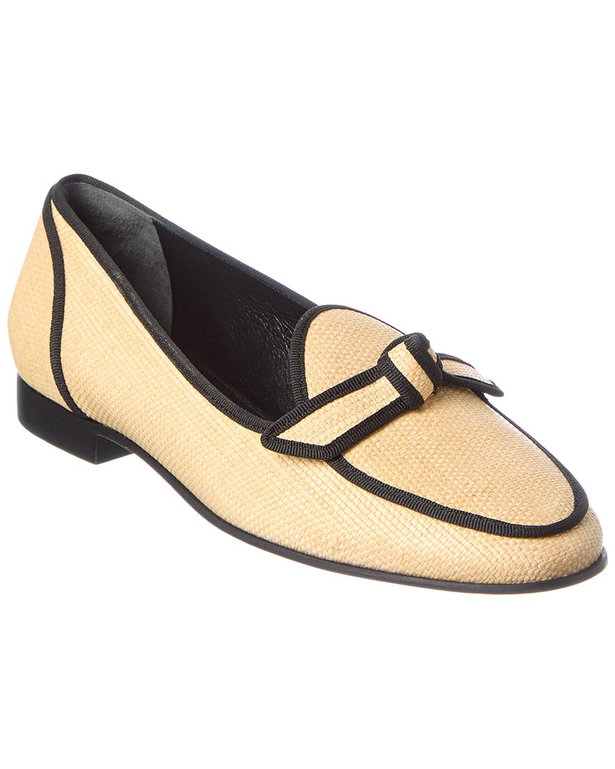 Alexandre Birman Grosgrain Raffia Loafer