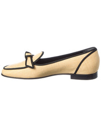 Alexandre Birman Grosgrain Raffia Loafer