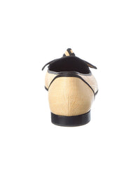 Alexandre Birman Grosgrain Raffia Loafer
