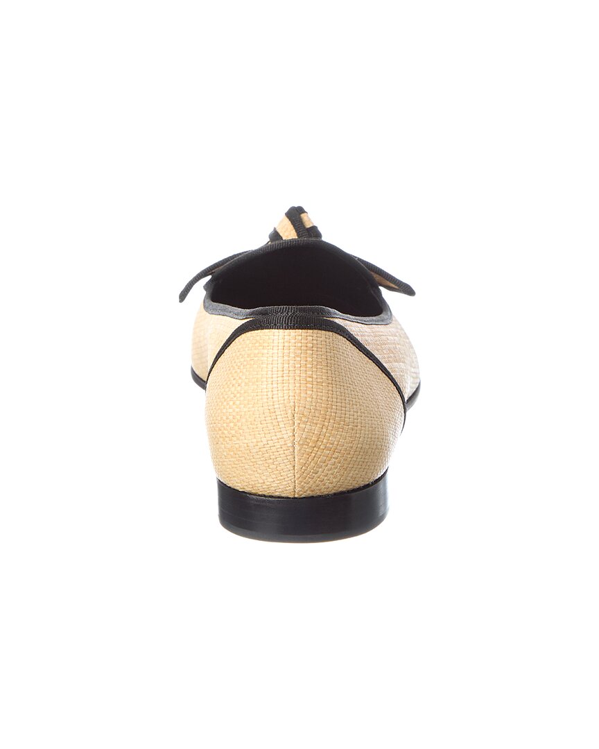Alexandre Birman Grosgrain Raffia Loafer
