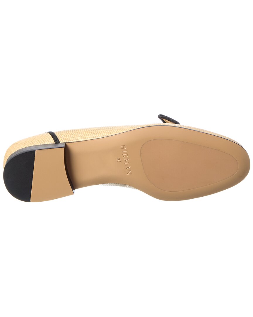 Alexandre Birman Grosgrain Raffia Loafer