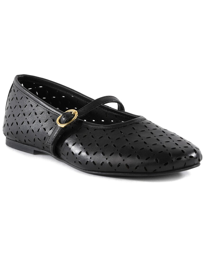 Seychelles Skyler Leather Flat Black