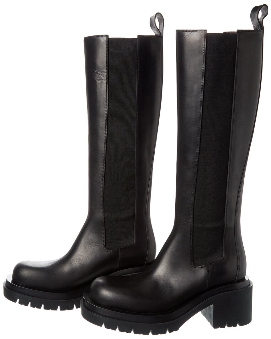 Bottega Veneta Lug Leather Boot (Authentic Pre-Owned)