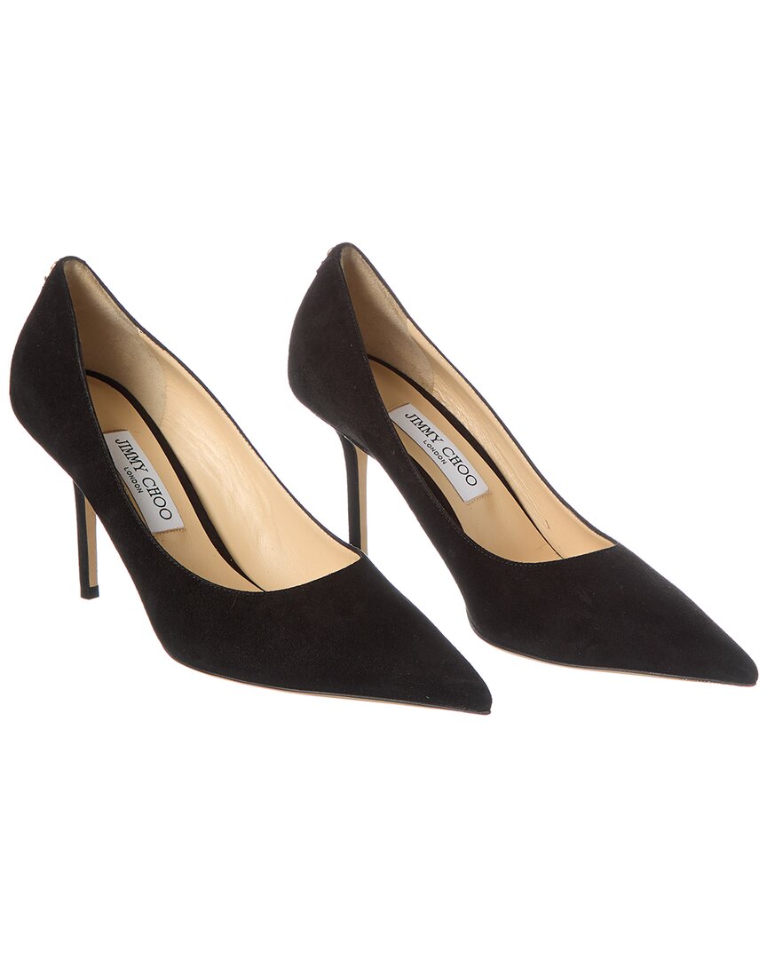 Jimmy Choo Love 85 Suede Pump (Authentic Pre-Loved) 40 Black