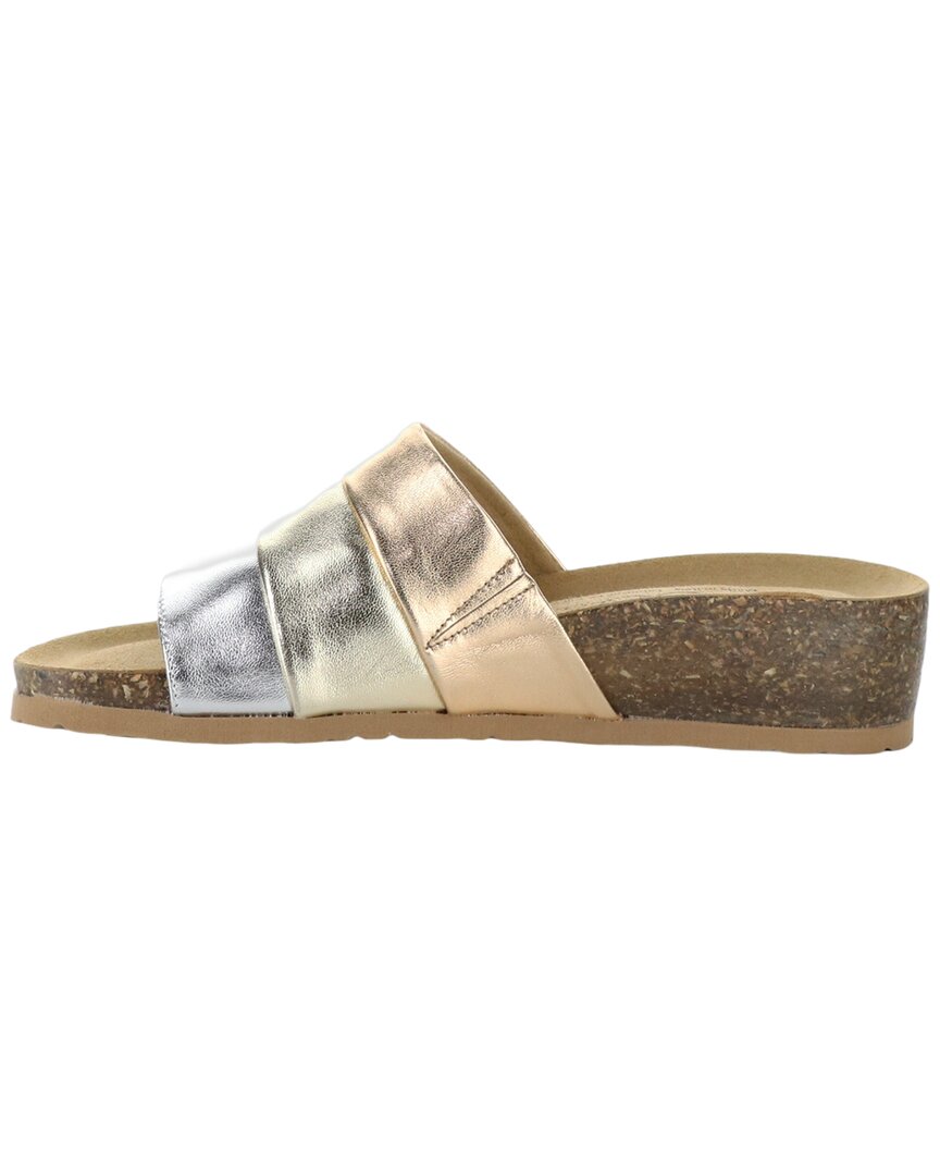 Bos. & Co. Libby Metallic Leather Sandal
