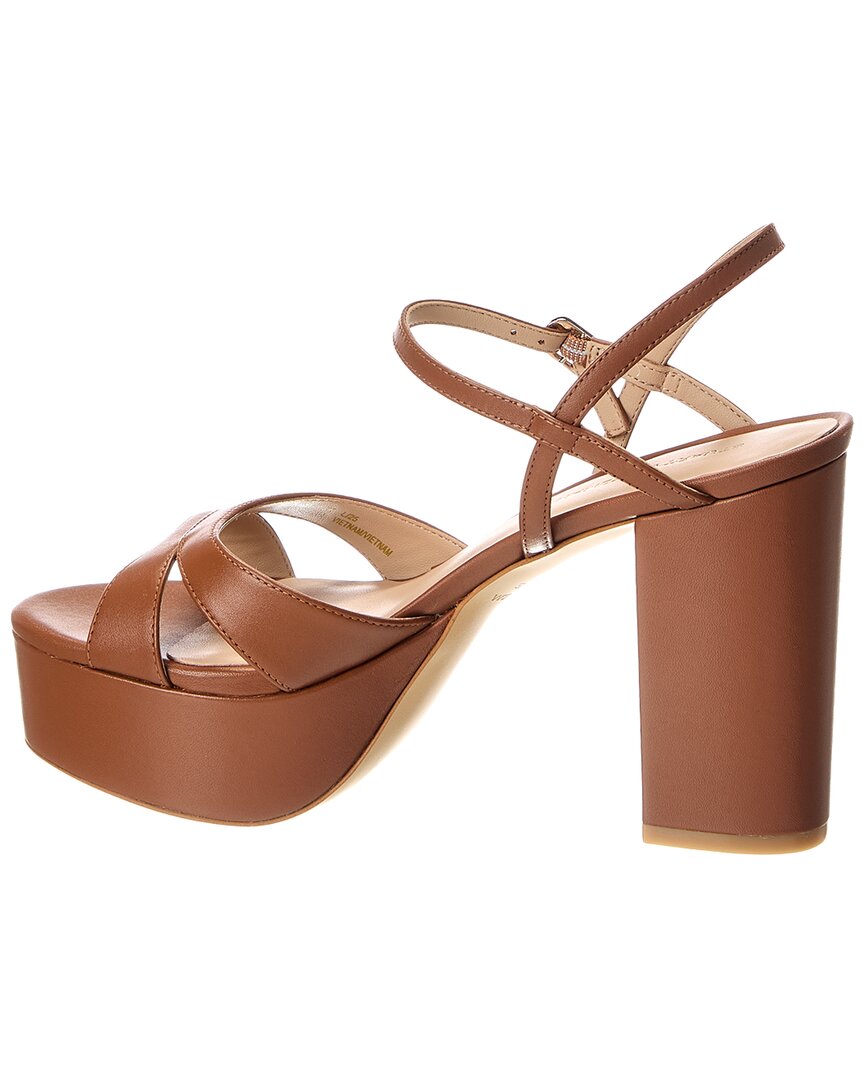 Stuart Weitzman Maia Leather Platform Sandal