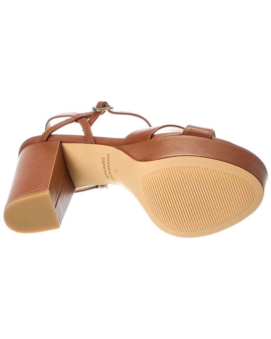 Stuart Weitzman Maia Leather Platform Sandal – Bluefly