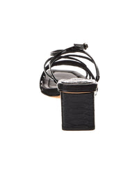 Alexandre Birman Naya 50 Embossed Leather Sandal