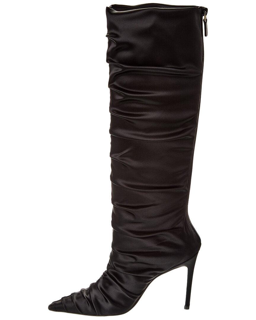 Stuart Weitzman Strt Ruched 100 Satin Knee-High Boot