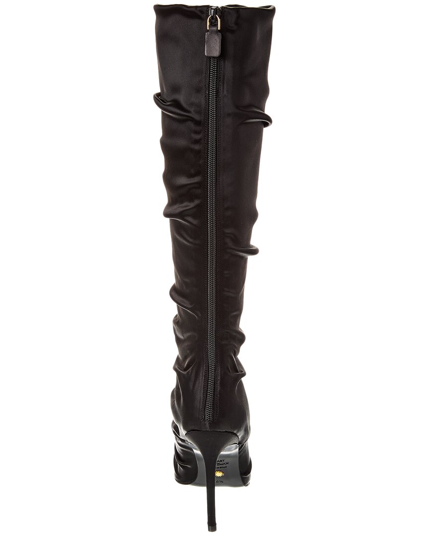 Stuart Weitzman Strt Ruched 100 Satin Knee-High Boot