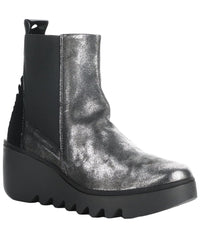 Fly London Bagu Leather Boot Grey