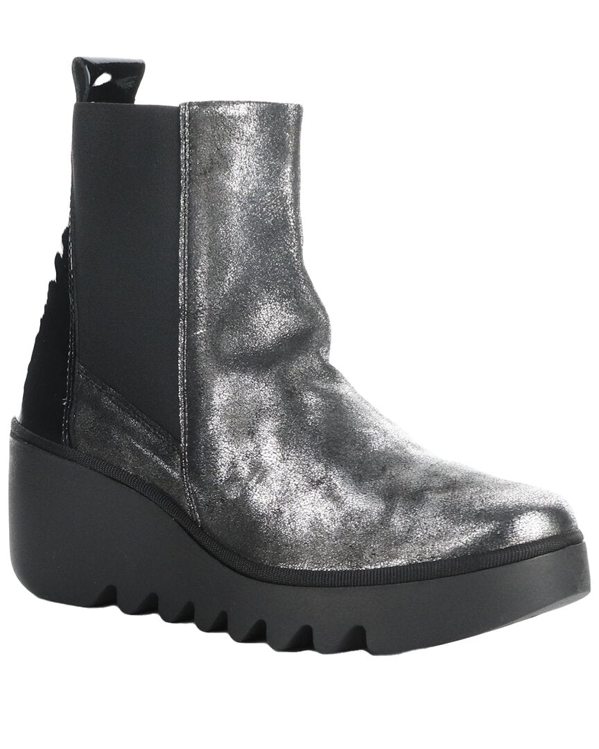 Fly London Bagu Leather Boot Grey