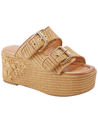 Marc Fisher Ltd Poppy Leather-Trim Sandal